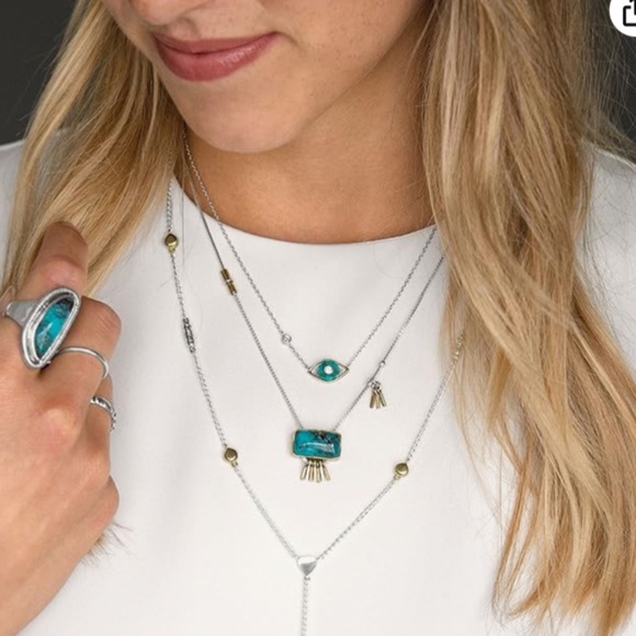 Silpada Turquoise Burst Necklace - Picture 3 of 6